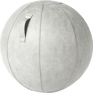 VLUV VEGA-zitbal, veganistisch imitatieleer, 700 - 750 mm, cement