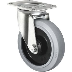 Elastische band op PA-velg, wiel-Ø x -breedte = 160 x 46 mm, zwenkwiel