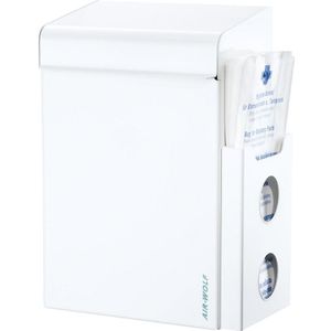 Hygiëneafvalbak met zakdispenser, inhoud 8 l, b x h x d = 220 x 342 x 153 mm AIR-WOLF