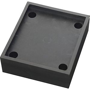 PU-veerelement, voor balustrade aanrijbeveiliging, zwart