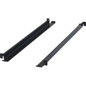 eurokraft pro Opzetranden CustomLine, lengte 518 mm, VE = 2 stuks, antracietgrijs RAL 7016