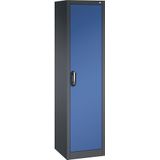 C+P ACURADO universele kast, b x d = 500 x 500 mm, zwartgrijs/gentiaanblauw