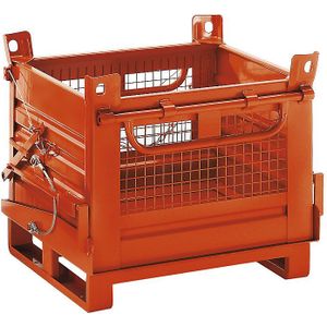 Bodemklepcontainer, gaaswanden, 1 bodemklep, inhoud 1,5 m³