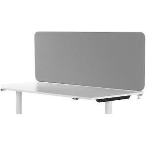 Akoestische bureauscheidingswand Softline Event, boven gemonteerd, h x d = 450 x 30 mm, textiel, breedte 600 mm, lichtgrijs