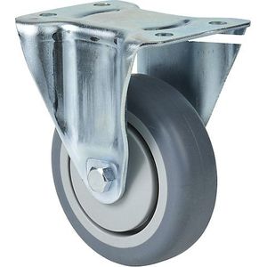 Reservewiel voor kunststof wagen, Ø 100 x 32 mm, bokwiel