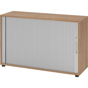 eurokraft pro Roldeurkast, hoogte 748 mm, 1 legbord, notenhout