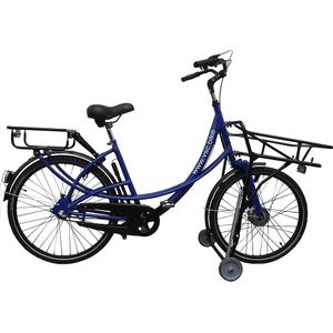 Transportfiets B01, met terugtraprem, blauw, met 3 versnellingen