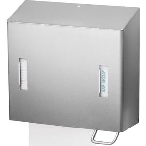 Zeep- en handdoekdispenser voor papieren handdoeken, inhoud 1,2 l AIR-WOLF
