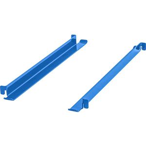 eurokraft pro Opzetranden CustomLine, lengte 418 mm, VE = 2 stuks, lichtblauw RAL 5012