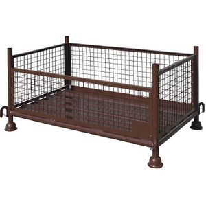 Eichinger Stapelframe voor gaasboxen, l x b x h = 900 x 700 x 700 mm, chocoladebruin