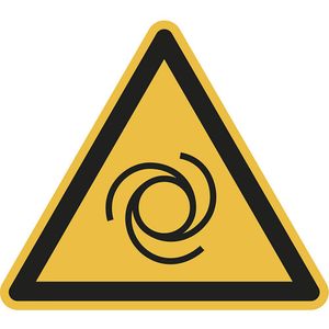 Waarschuwingsbord, waarschuwing voor automatisch starten, VE = 10 stuks, folie, hoeklengte 200 mm
