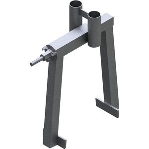 Bevestigingsklem voor betonnen wanden, l x b x h = 430 x 550 x 98 mm, grijs
