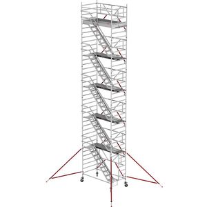 Altrex Trappensteiger RS TOWER 53 breed, houten platform, lengte 2,45 m, werkhoogte 12,20 m
