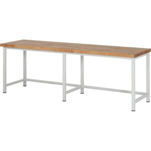 eurokraft pro Werkbank, stellingbouw serie 8000, zonder uitrusting, b x d = 2500 x 700 mm