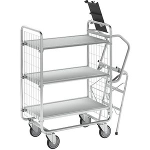 HelgeNyberg Ladderwagen SERIE 100, 3 etages, l x b x h = 1020 x 460 x 1120 mm