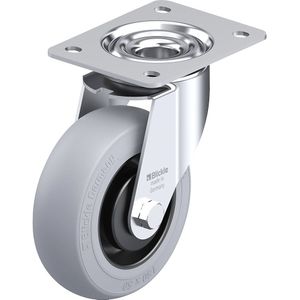 Blickle Plaatstalen zwenkwiel LE-POES-SG, wiel-Ø 150 mm, draagvermogen 280 kg, plaatafmeting 140 x 110 mm