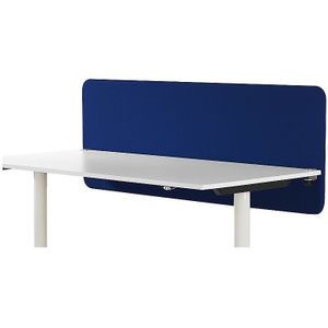 Akoestische bureauscheidingswand Softline Event, naar beneden hangend, hoogte 650 mm, textiel, breedte 1800 mm, blauw