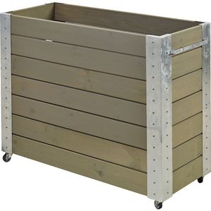 Plantenbak met wielen, h x b x d = 950 x 1200 x 500 mm