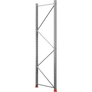 Staanderframe voor palletstelling Space, verzinkt, h x d = 3500 x 1100 mm, draagvermogen 9000 kg