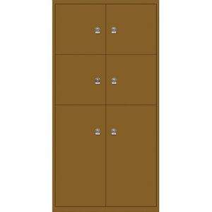 LateralFile™ Lodge, met 6 lockers, hoogte 4 x 375 mm, 2 x 755 mm BISLEY