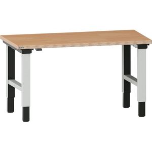 LISTA Elektrisch in hoogte verstelbare werkbank Quattro, vier poten, b x d = 1500 x 750 mm
