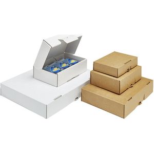 ratioform Vouwdoosverpakking, met insteeksluiting, VE = 50 stuks, inwendige afmetingen 225 x 115 x 55 mm, bruin, C6, vanaf 20 VE