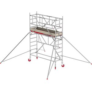 Altrex Rolsteiger RS TOWER 41 smal met Safe-Quick®, houten platform, lengte 2,45 m, werkhoogte 4,20 m