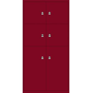 LateralFile™ Lodge, met 6 lockers, hoogte 4 x 375 mm, 2 x 755 mm BISLEY