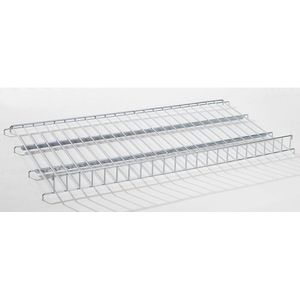 Oplegrooster voor verzamelwagen, met opstaande rand, breedte 1245 mm, 90 mm hoog