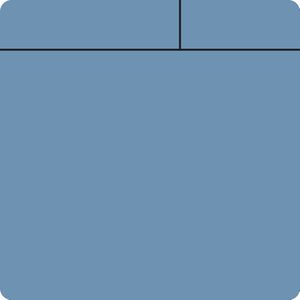 Plakbriefjes, magnetisch, l x b = 75 x 75 mm, VE = 10 stuks, blauw