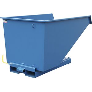 Zwaarlast-kiepbak, draagvermogen 2500 kg, blauw, inhoud 1,1 m³