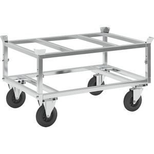 Kongamek Rijframe voor pallets, verzinkt, hoogte 700 mm, zonder vastzetters
