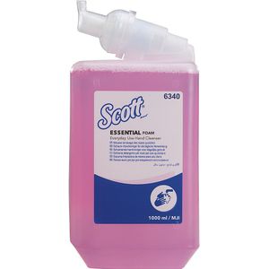 Scott® ESSENTIAL™ schuimzeep, inhoud 1 l, VE = 6 stuks roze handreiniger Kimberly-Clark