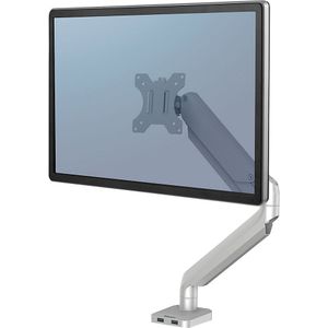 Fellowes PLATINUM SERIES monitorarm, enkele arm voor 1 monitor, zilverkleurig