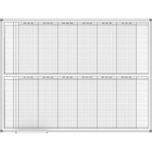 Planbord, jaarplanner, weergave 2 x 6 maanden MAUL