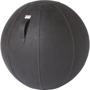 VLUV VEGA-zitbal, veganistisch imitatieleer, 700 - 750 mm, zwart