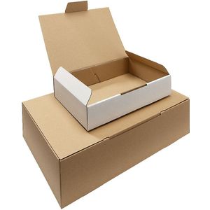 ratioform economy Klepdoos, 1-delig, inwendig 430 x 310 x 70 mm, A3, VE = 5 stuks, bruin, vanaf 50 VE