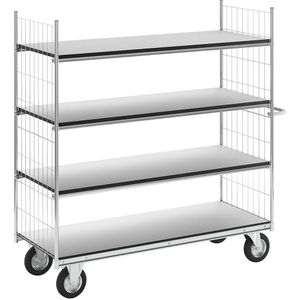 HelgeNyberg ESD-etagewagen SERIE 300, 4 etages, l x b x h = 1790 x 650 x 1730 mm
