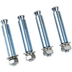Montageset voor beschermpalen, schroef 14/110 mm, 4 schroeven met speciale pluggen
