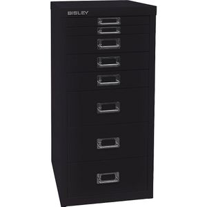 BISLEY MultiDrawer™ 29 serie, A4, 8 laden, zwart