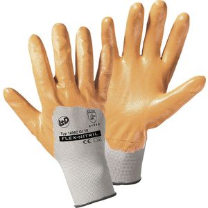 Leipold+Döhle Werkhandschoenen FLEX-NITRIL, VE = 24 paar, polyester, maat 8, vanaf 5 VE