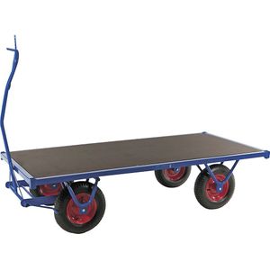Trolley - Zwaar Werk - Blauw - Poedergecoat - 750 kg Capaciteit