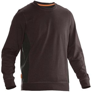 Sweatshirt, bruin/zwart Leipold+Döhle