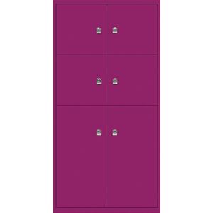 LateralFile™ Lodge, met 6 lockers, hoogte 4 x 375 mm, 2 x 755 mm BISLEY