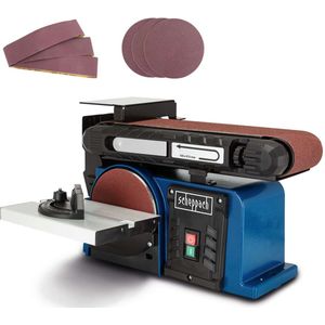 Band und Tellerschleifer BTS900 Scheppach - 370W | 230V | 915x100mm Band | inkl. 6-tlg. Schleifset