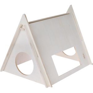 TIAKI houten kampeertent 60x47x45cm voor kleine dieren