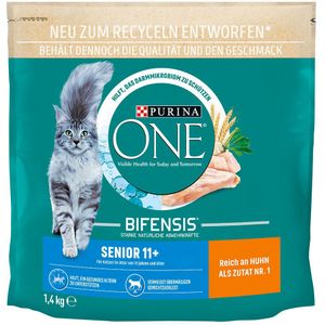 1,4kg Purina ONE Senior 11+ droogvoer voor katten