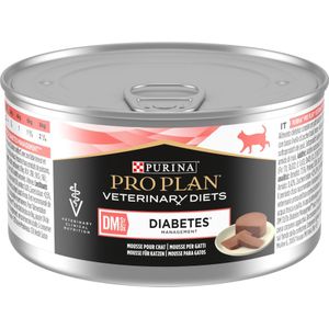 24 x 195 g PURINA PRO PLAN Veterinary Diets Feline DM ST/OX Diabetes Management Mousse natvoer voor katten