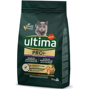 2x 1,1 kg Ultima Cat PRO+ Sterilized zalm kattenvoer droog