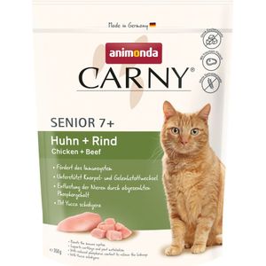 350g animonda Carny Senior Kip + Rund droogvoer voor katten